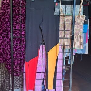 Under Armour Women’s Black, Red, and Orange Leggings
